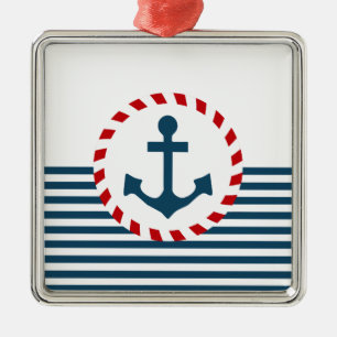 Nautisk design julgransprydnad metall