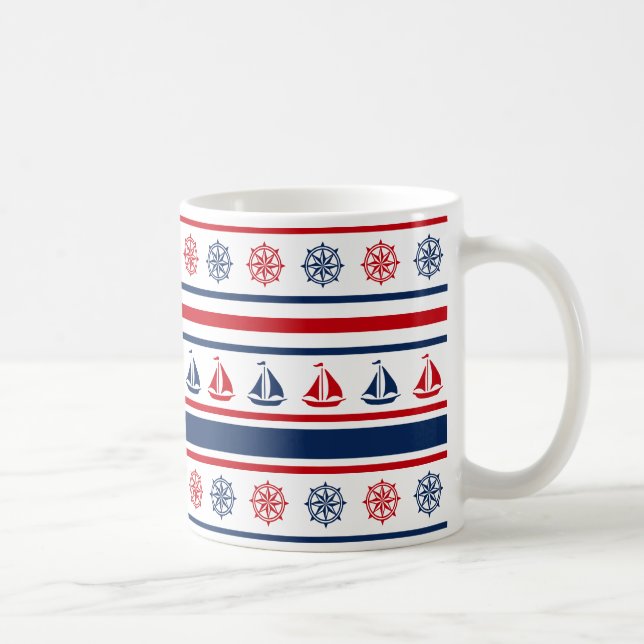 Nautisk design kaffemugg (Höger)