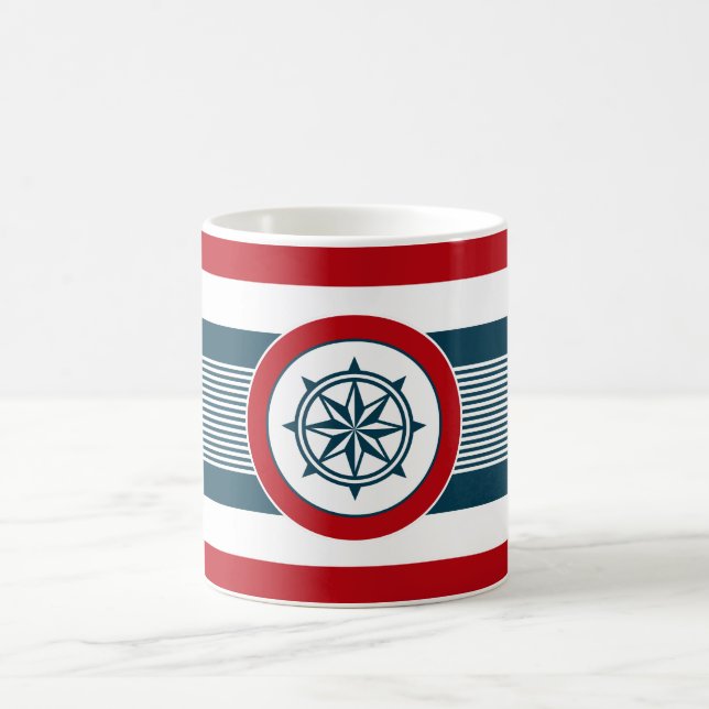 Nautisk design kaffemugg (Center)