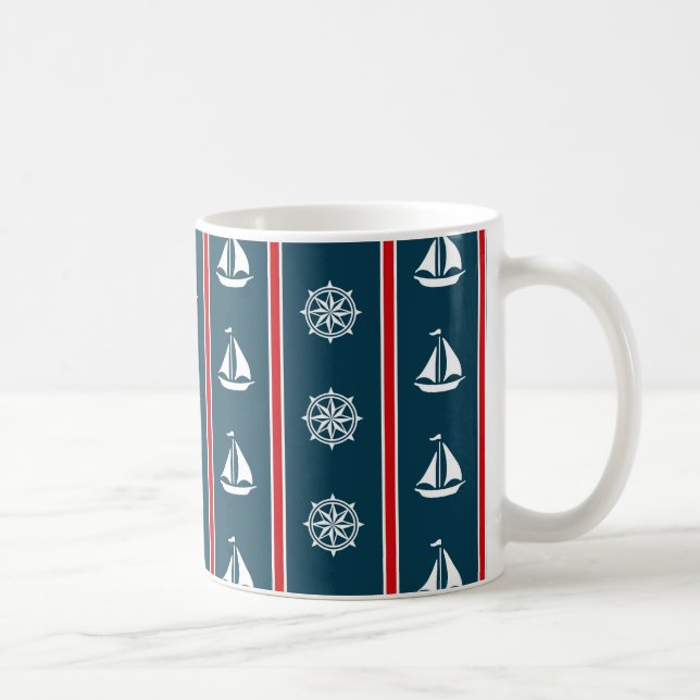 Nautisk design kaffemugg (Höger)