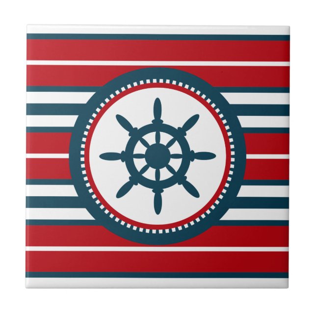 Nautisk design kakelplatta (Framsidan)