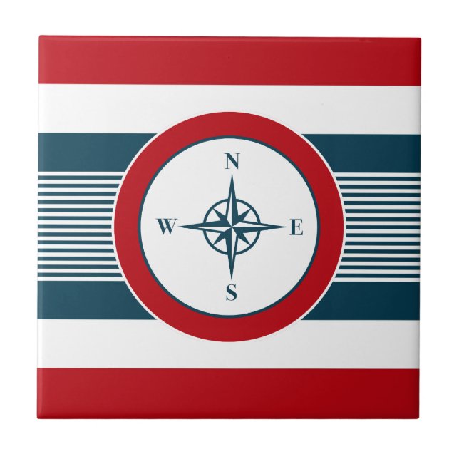 Nautisk design kakelplatta (Framsidan)