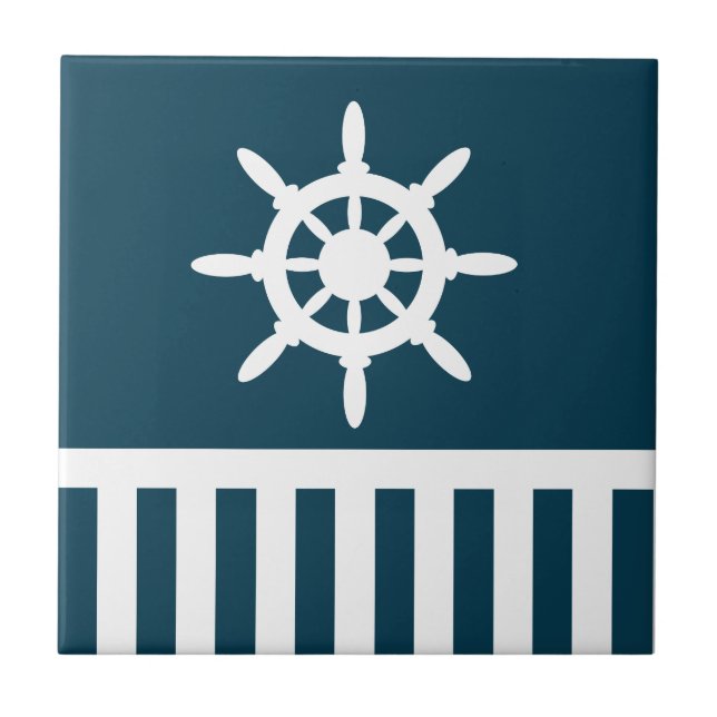 Nautisk design kakelplatta (Framsidan)