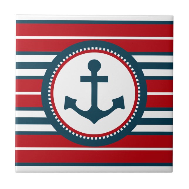 Nautisk design kakelplatta (Framsidan)