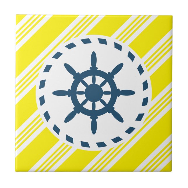 Nautisk design kakelplatta (Framsidan)