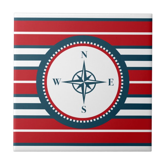 Nautisk design kakelplatta (Framsidan)