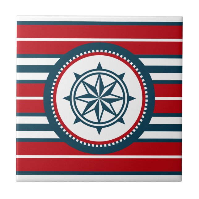 Nautisk design kakelplatta (Framsidan)