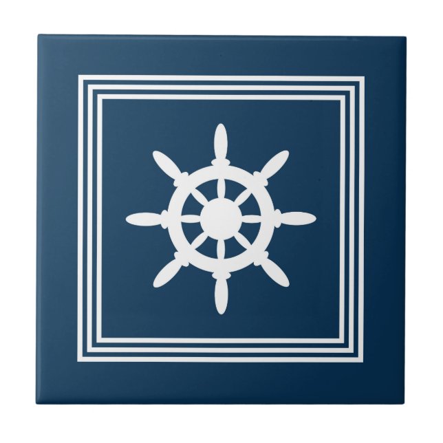 Nautisk design kakelplatta (Framsidan)