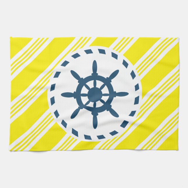 Nautisk design kökshandduk (Horisontell)