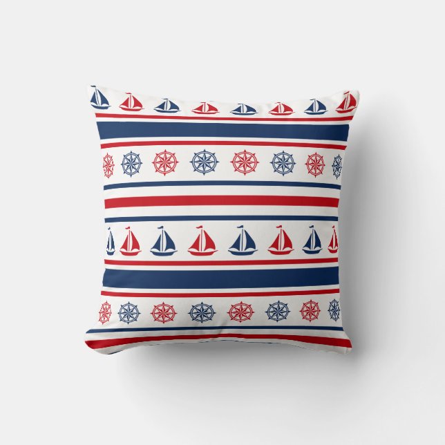 Nautisk design kudde (Framsida)