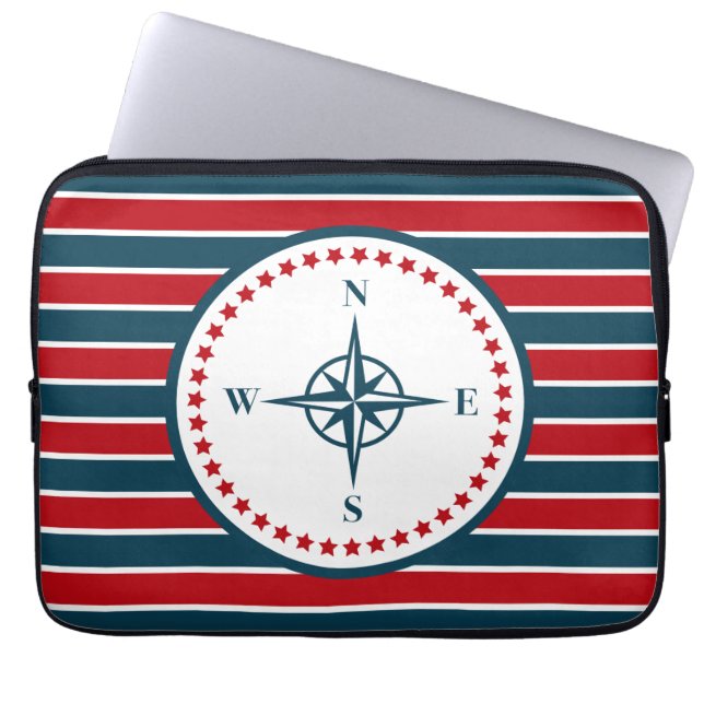 Nautisk design laptop fodral (Framsidan)