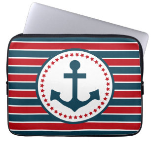 Nautisk design laptop sleeve