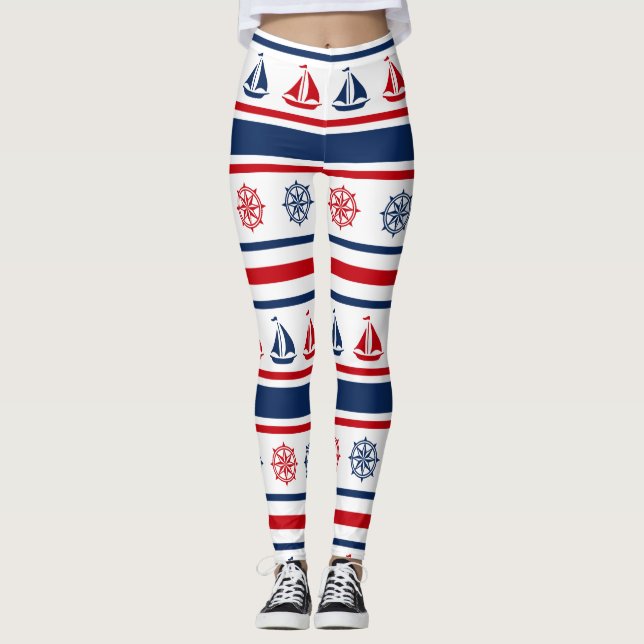 Nautisk design leggings (Framsida)