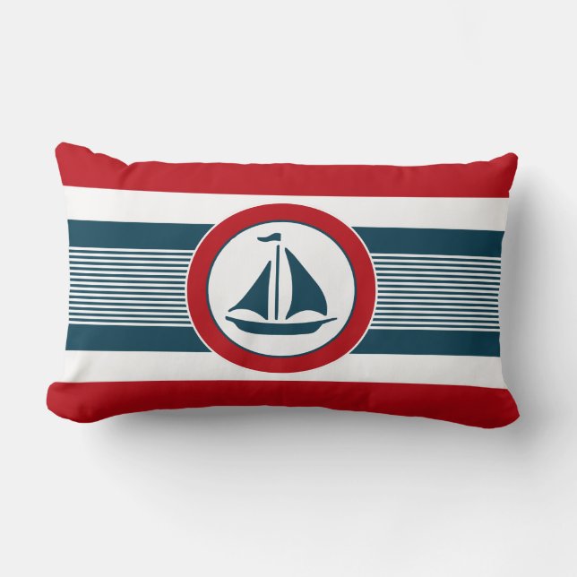 Nautisk design lumbarkudde (Framsida)