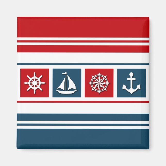 Nautisk design magnet (Framsidan)
