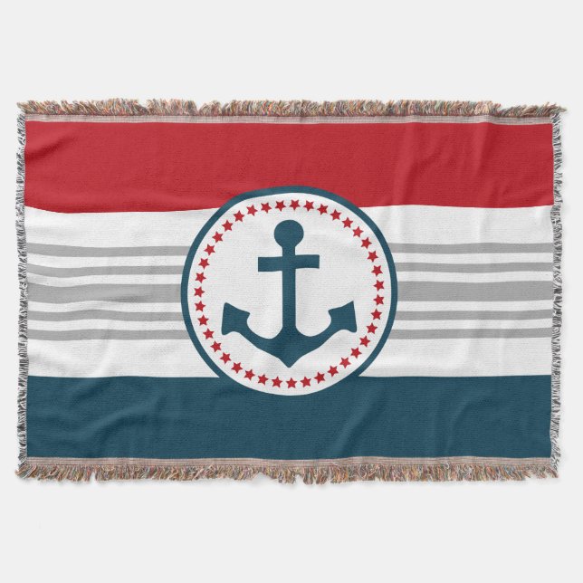 Nautisk design mysfilt (Framsidan)