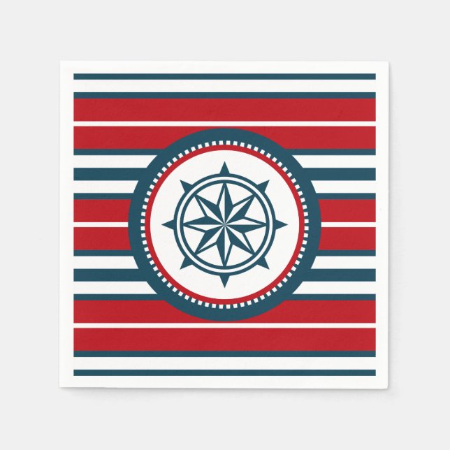 Nautisk design pappersservett (Framsidan)
