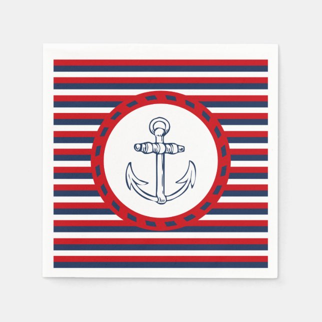 Nautisk design pappersservett (Framsidan)