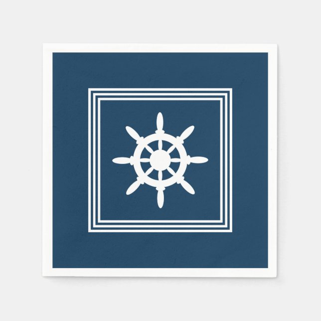 Nautisk design pappersservett (Framsidan)