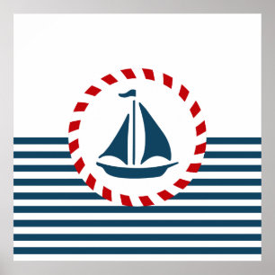 Nautisk design poster