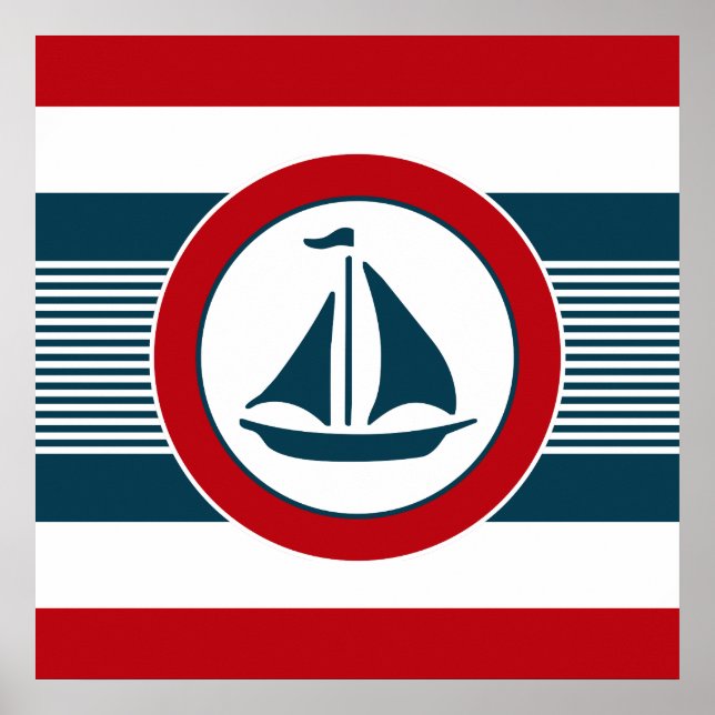 Nautisk design poster (Framsidan)