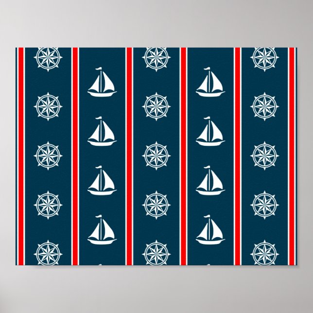 Nautisk design poster (Framsidan)