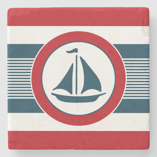 Nautisk design stenunderlägg (Framsidan)