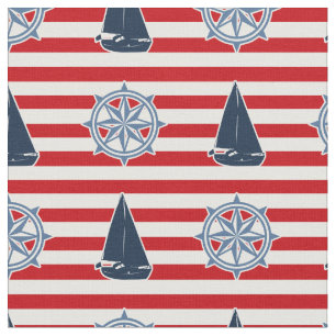 Nautisk design tyg
