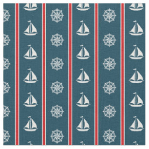 Nautisk design tyg