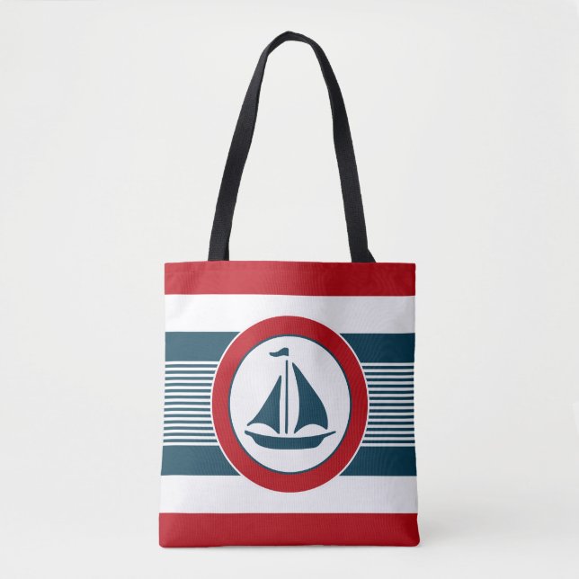 Nautisk design tygkasse (Framsida)