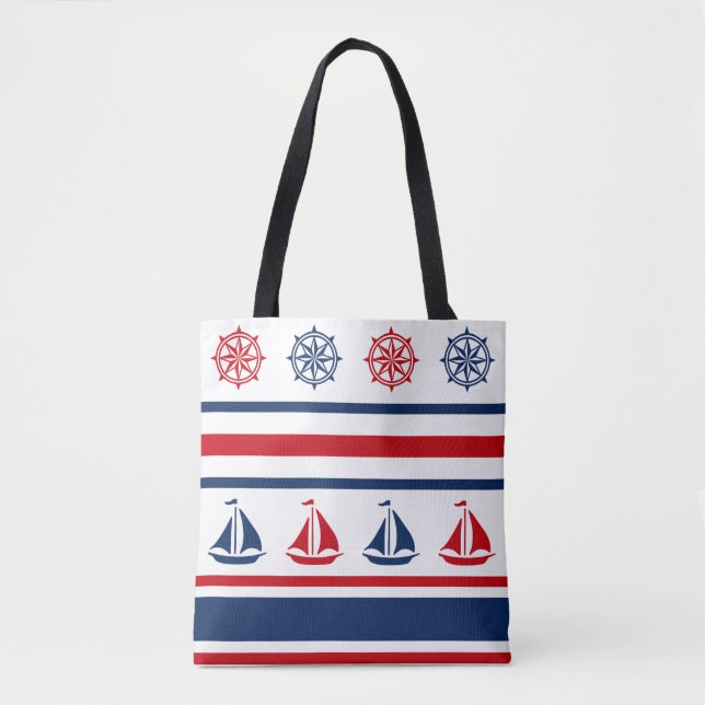 Nautisk design tygkasse (Framsida)
