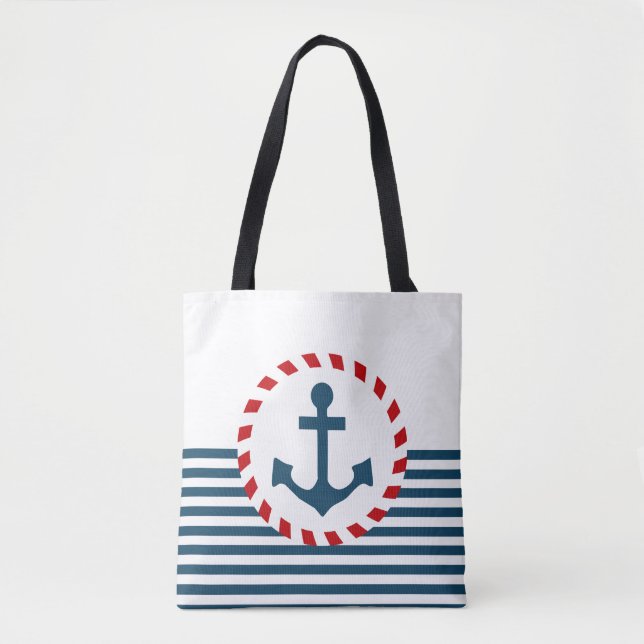 Nautisk design tygkasse (Framsida)