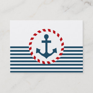 Nautisk design visitkort