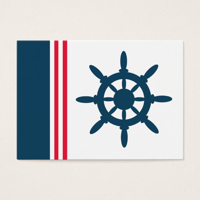 Nautisk design visitkort (Framsidan)