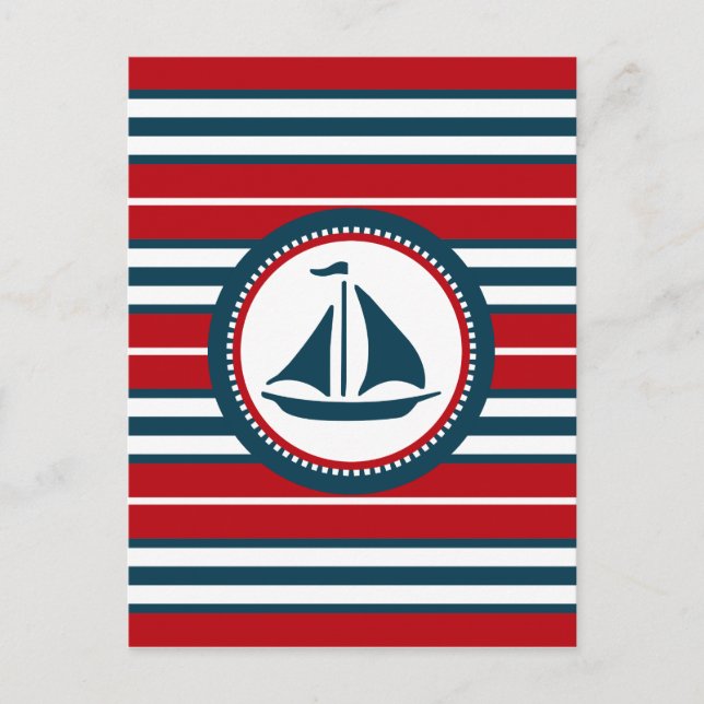 Nautisk design vykort (Framsida)
