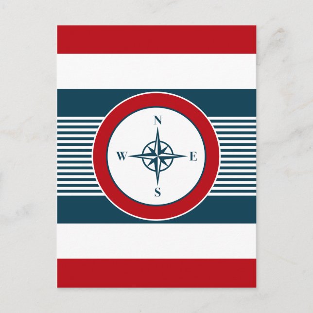 Nautisk design vykort (Framsida)