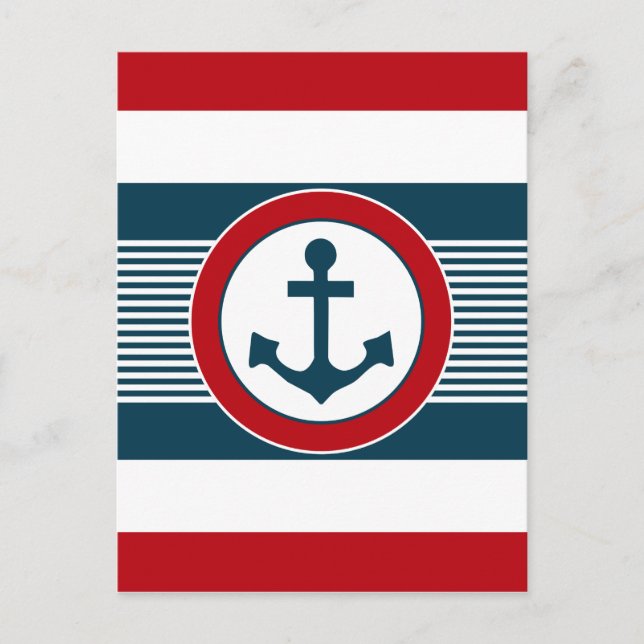Nautisk design vykort (Framsida)