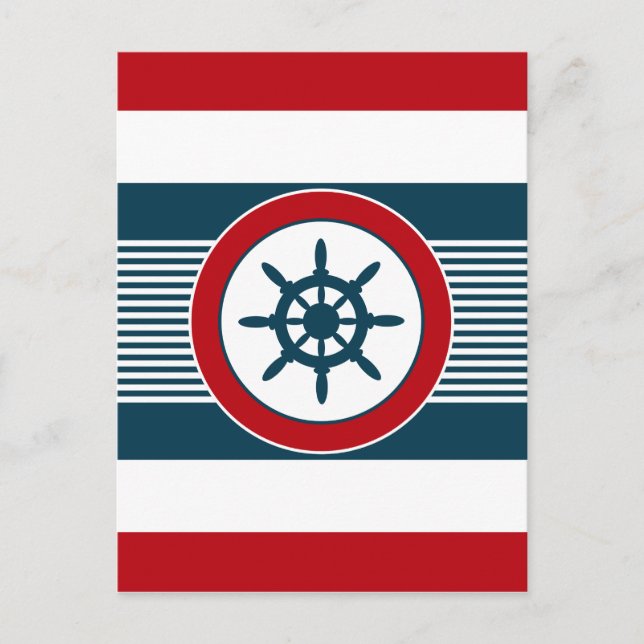 Nautisk design vykort (Framsida)