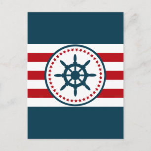 Nautisk design vykort