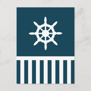 Nautisk design vykort
