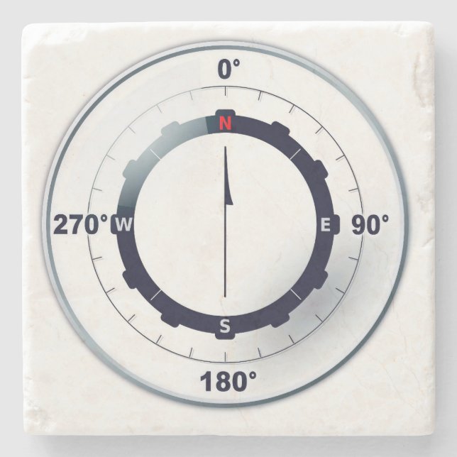 Nautisk fartygsCompass Stenunderlägg (Framsidan)
