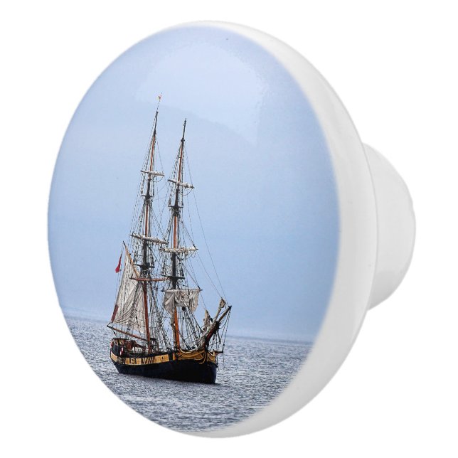 Nautisk fiskebåt blå himmel knopp (Höger)