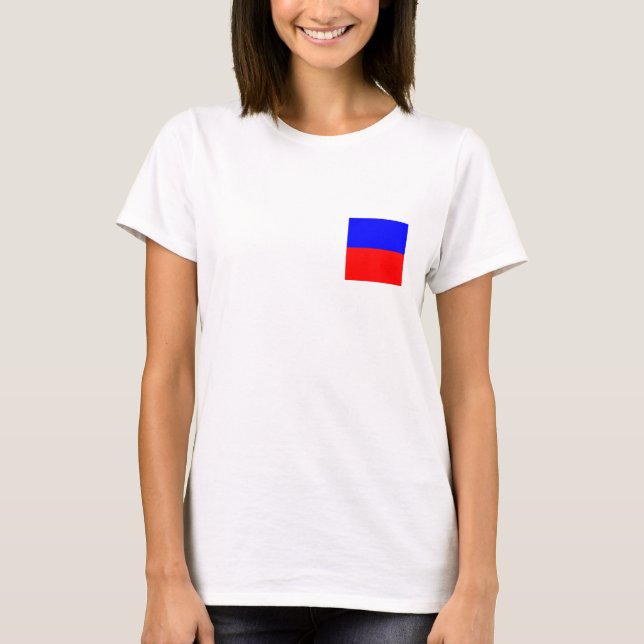 Nautisk Flagga E T Shirt (Framsida)
