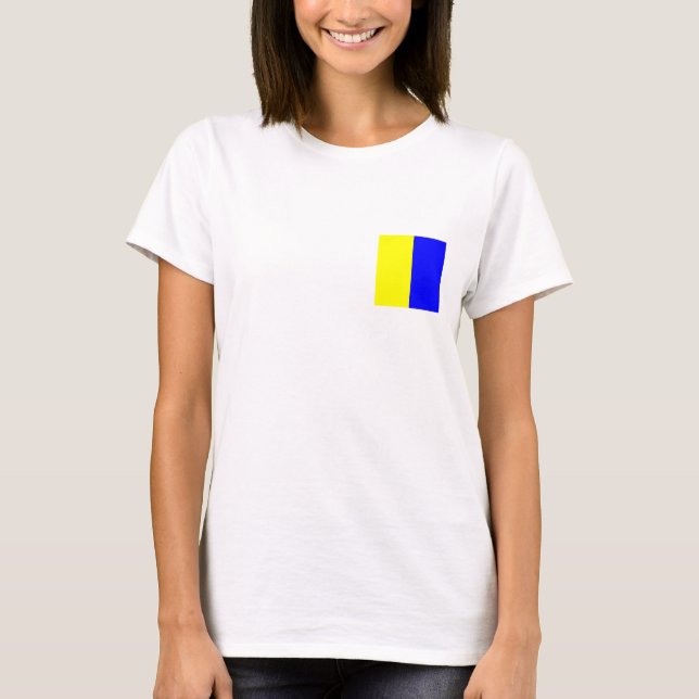 Nautisk flagga K T Shirt (Framsida)