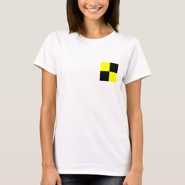 Nautisk flagga L T Shirt (Framsida)