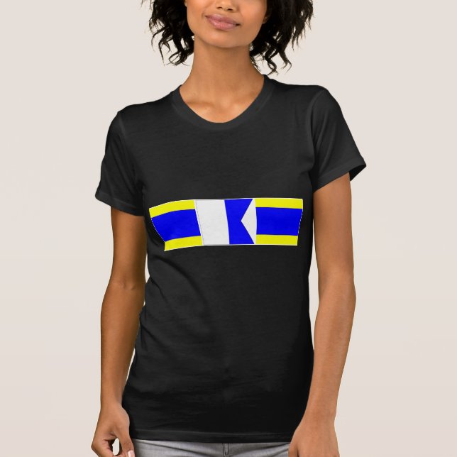 nautisk flaggor för pappa t-shirt (Framsida)