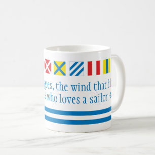 Nautisk Flaggor Havssignaler Nautical Toast Mugg