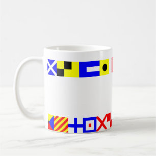 Nautisk flaggor kaffemugg