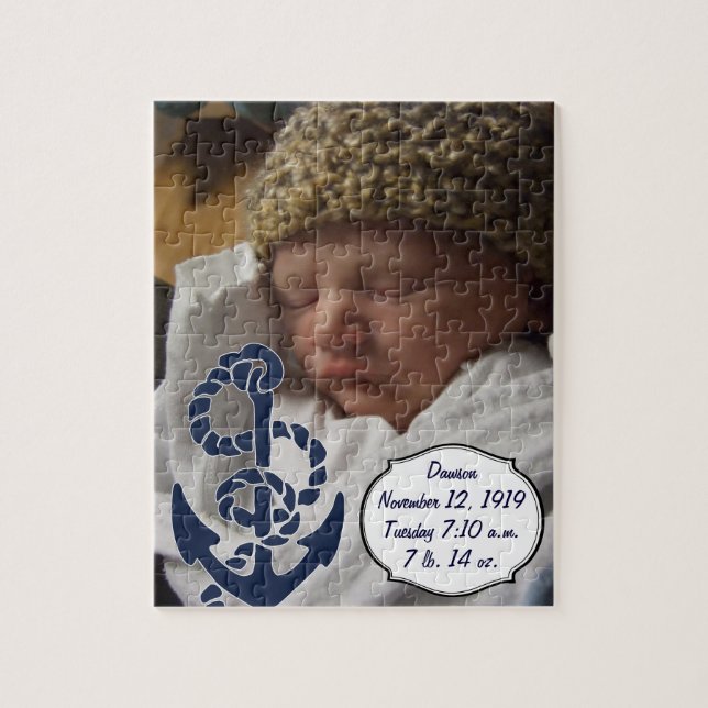 Nautisk flotta Anchor Mönster Pussel (Vertikal)