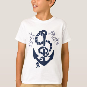 Nautisk flotta Anchor Mönster T-shirt